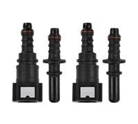 2 Ensemble 7.89mm à 8mm Droit Voiture Carburant Tuyau Rapide Libération Connecteur Ensemble, Adaptateurs de Durites pour Voitures, Kit de Connecteur de Coupleur à Dégagement Rapide de Tube