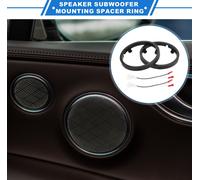 2 Ensemble Bague D'Espacement Pour Haut-Parleur Tweeter pour Mitsubishi Lancer 2008-2017 Étanche Pour 6.5'' Abs Noir Avant Arrière