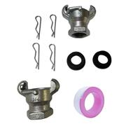 2. Ensemble de raccords à déconnexion rapide en métal haute pression 1,9 cm filetage étanche coupleur pour automobile et compresseur d'air