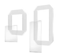 2 Ensemble Gabarits Quilting, Rectangles 12,7x6,35cm et Carrés 6,35cm Acrylique Transparent Gabarit Quilting Règles Couture Patchwork Couture Découpe Bricolage