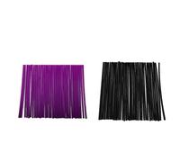 2 Ensemble Universel De Jante De Moto À Rayons Enveloppes Décoratives Couvertures (Violet + Noir)
