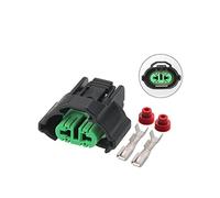 2 Ensembles 2 broches Connecteur de fil d'eau Auto-imperméable H11 H9 M6 Fiche féminine compatible with Toyota Mazda 6189-0935 (Color : Svart, Size : 2 set of yellow)