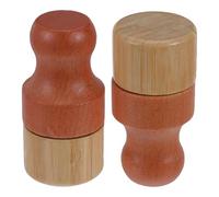2 Ensembles Applicateur Éponge pour Peinture à Manche Bambou | Application Douce et Régulière, Contrôle Précis, Couvercle, pour Projets de Réparation et Loisirs Créatifs