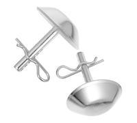 2 Ensembles Base de Chasse-Neige Outils de déneigement Patins pour Chasse-Neige Raquettes à Neige Outils de Chasse-Neige Seau Rond inférieur 304