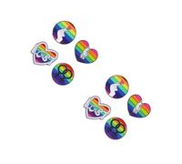 2 ensembles Broches Et Badges Arc-En-Ciel Broches Gays Broches Arc-En-Ciel De Fierté Broches De Poitrine À Motifs Arc-En-Ciel Badges Arc-En-Ciel Broches 4 pièces * 2