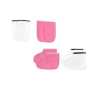 2 Ensembles Chaussettes Chauffantes Cirées, Soin Spa | Protège le Chauffe-paraffine, Polyester et Coton, Usage Maison ou Salon Professionnel, Retient la Chaleur