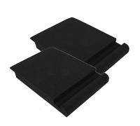 2 Ensembles Coussin D’isolation Noir en Polyuréthane | Angles Polyvalents, pour Studio, Absorption des Vibrations, Monitoring, Configurations Multiples, Acoustique Intérieure