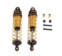 2 ensembles d’amortisseurs RC à huile réglables en alliage d’aluminium pour voiture RC 1/10, ensemble de ressorts d’amortissement de 105 mm avec réglage de la précharge et huile (Or)