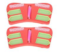 2 ensembles d'accessoires de peinture diamant, organisateur de plateaux, kit d'outils de peinture diamant avec conteneur multi-lots, 8 plateaux et 6 stylos, matériau en plastique
