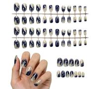 2 Ensembles D'Art D'Ongle Barbouillé, Bleu Transparent De Glace De Sable Mouvant, Art D'Ongle De Haute Qualité Et Exquis, Décoration De Bricolage D'Ongle Pratique Et Pratique.