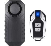 2 Ensembles De 4 Pièces Au Total Alarme Moto/Vélo Sans Fil, Alarme Antivol De Sécurité Avec Télécommande, Étanche Ip55, 113 Db Super Fort (Noir)