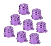 2 Ensembles de Boutons ABXY de Remplacement pour Manette PS4, Bouton ABXY en Alliage D'aluminium pour Manette PS4, Boutons Métalliques Boutons ABXY, Boutons pour Manettes PS4