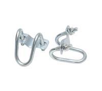 2 ensembles de colliers de serrage en forme de U galvanisés, connecteur en acier à boulon à vis pour fixation d'échafaudage de clôture d'élevage de serre pour Fixation de Tuyaux(M8X40X32mm)