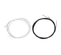2 Ensembles de Cordes de Ukulélé en Nylon Blanc et Noir Cordes de Ukulélé de Calibre Standard Cordes de Guitare Hawaii Étanches pour Concert Soprano