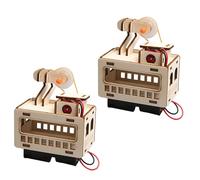 2 Ensembles de Jouets éducatifs de téléphérique, Ensemble Pratique d ' Assemblage, modèle de téléphérique en Bois pour, expérience Physique, Exploration, Jouet d ' Apprentissage Pratique
