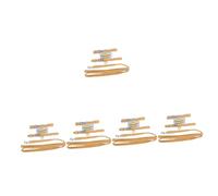 2 Ensembles de Laisse pour Chien et Chat, Harnais pour Chiot, Cordes pour Chien, Accessoires pour Chiots, Harnais Robuste pour grands Chiens, Gilet résistant à l'usure (Jaune 2x5 pièces Mx5 pièces)