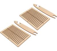 2 ensembles de métier à tisser en bois de peuplier DIY Faites-vous instruire avec Stick for Craft