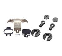2 Ensembles De Pièces De Voiture Rc: 1 Ensemble Pare-Chocs Électrolytique Ec1005 Et 1 Ensemble Amortisseur Piston Support De Pont Ea1029