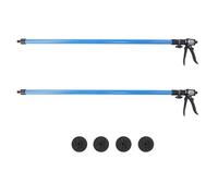 2 ensembles de pieds de support à vérin pour l’installation d’armoires, système de support télescopique « troisième main », support à vérin réglable de 115 à 290 cm avec base