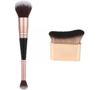 2 Ensembles De Pinceau De Maquillage, Makeup Brush 2 En 1 Pour Le Masquage Des Imperfections, Pinceau De Maquillage Pour Le Corps Pour Le Maquillage Du Vi De La Base Du Corps