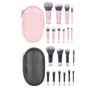 2 Ensembles De Pinceaux De Maquillage, Sac De Rangement Inclus, Pinceau De Maquillage À Manche Court, Pinceau De Maquillage Multifonctionnel, Accessoires De Beauté