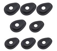 2 ensembles de plaques adaptateurs d'indicateur de moto compatibles avec les plaques d'indicateur Yamaha MT07 MT09, avant et arrière, éclairage de signalisation, plaque adaptatrice en plastique, noir