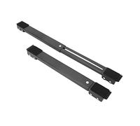 2 ensembles de rouleaux mobiles de chariot de meubles d'appareils extensibles, support mobile en métal pour machine à laver de meubles, base de support mobile pour machine à laver (Noir)