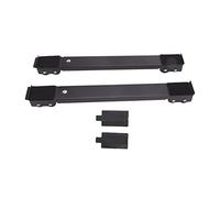 2 Ensembles de Support de Rouleau de Machine à Laver Mobile, Roue Mobile ou Réfrigérateur, Base Surélevée pour Meubles (BLACK)