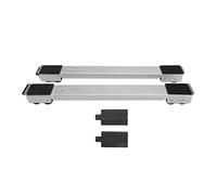 2 Ensembles de Support de Rouleau de Machine à Laver Mobile, Roue Mobile ou Réfrigérateur, Base Surélevée pour Meubles (SILVER)
