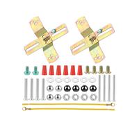 2 Ensembles de Supports de Montage de Luminaire, Support de Montage en Forme de Croix de 4 Pouces, Support de Barre Transversale de Lumière avec Vis