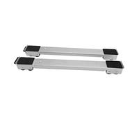 2 Ensembles de Supports de Rouleaux Mobiles, Base Surélevée, Roues Mobiles pour Réfrigérateur, Machine à Laver, Noir, pour Usage Domestique (SILVER)