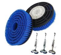 2 ensembles de têtes de brosse de remplacement pour nettoyeur vapeur S8201 compatibles avec les balais vapeur Shark S7000/S7001/S7005/S7201/S7020/S7000AMZ/S8000/S8001/S8201, nettoyage en profondeur