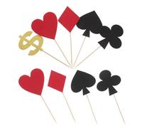 2 Ensembles Décoration de Fête Poker Réutilisable en Cartes