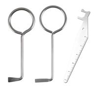 2 Ensembles D'Outils De Clé, 1 Outils À Barres, Outils D'Ouverture À Verrouillage Polyvalent, Outils De Panneaux De Porte Portables, Livraisons De Lutte Contre Les Incendies.