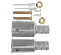 2 Ensembles Embout Fileté en Alliage D'aluminium | Adaptateur Extension pour Balai et Balais Serpillère, Compatible Poteaux 22mm et 25mm, Usage Professionnel et Domestique