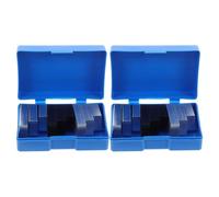 2 Ensembles Ensemble de Blocs Rectangulaires pour Mesure | Fer et Plastique, Aluminium, Bords Lisses et Surfaces Uniformes, Compatible Règle et Balance Électronique