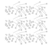 2 Ensembles Ensemble de Fermoirs et Clous D’oreilles, Plastique | Résine et Caoutchouc, Profil Discret et Léger, pour Nouvelles Perforations, Sport et Bijoux
