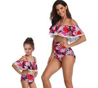 2 ensembles Ensemble parent-enfant Maillots de bain fille Maillots de bain Ensemble bikini femme Beachwear Coloré, taille M