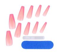 2 Ensembles Faux Ongles Français Rose Chair, Élégants | ABS Odorless, Style Salon et Photo, Couvrance Intégrale Ongles Naturels et Pointes