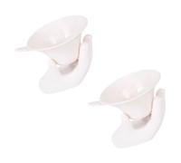 2 Ensembles Filtre à Thé Chinois Créatif en Céramique Blanche | Passoire Pratique, Collection des Résidus, Améliore le Goût, Forme Originale, Usage Domestique, Style Unique