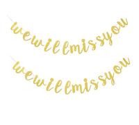 2 Ensembles Guirlande de Lettres tu Vas nous Papier Décoratif | Décor Romantique pour Saint-valentin, Fond Photo Festif, Usage Anniversaire Mariage et Retraite