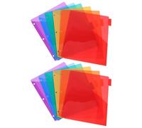 2 Ensembles Intercalaires à Onglets, 6 Tabs, Plastique 3 Trous | Multicolores, Repérage Rapide et Classement par Couleur, pour Feuilles Format Lettre et Factures