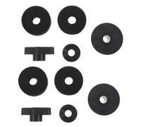 2 Ensembles Kit D’accessoires de Remplacement pour Support | Manchon, Rondelles et Écrou à Ailettes, Plastique, Feutre, Métal, pour Répétitions et Concerts