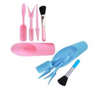 2 Ensembles Kit D’Outils pour Plantes Succulentes, Pot | Mini Pelle, Poinçon, Cuillère à Terre, Seau, Brosse de Nettoyage, pour Cactus et Jardins Intérieurs