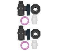 2 Ensembles Kit de Raccord de Robinet pour Récupérateur D'eau | Clapboard Fitting, Adaptateur de Tuyau, Ruban D'étanchéité, pour Arrosage et Remplissage