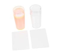 2 Ensembles Kit Ongles Gel Racleur et Tampon Transparent pour Nail Art Convient Aux Ongles Naturels et Artificiels Tampon Transparent Racleur