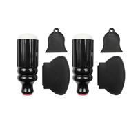 2 Ensembles Kit Tampon Racloir Double Tête en Silicone Noir | Lot de Sets de Pièces, Usage Professionnel et Loisirs Créatifs, Souple, Maniable, Ne Se Déforme Pas Facilement