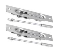 2 Ensembles Loquet de Sécurité de Porte, Lot de Sets | Portes Jumelles Factices en Bois Composite, Usage Boutiques et Entrepôts, Finition Discrète, Pose Soignée
