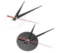 2 Ensembles Mouvement D'horloge Silencieux en Acrylique, Kit DIY pour | Compatible Cadrans Muraux Quartz, Aiguilles Incluses, Boîtier Blanc Noir, Atelier ou Bibliothèque