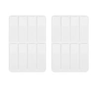 2 Ensembles Onglets D’index Adhésifs Blancs, Bopp | Finition Givrée Semi-transparente, Repositionnables sans Trace, pour Rapports, Dossiers et Planification